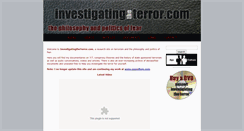 Desktop Screenshot of investigatingtheterror.com